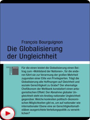 cover image of Die Globalisierung der Ungleichheit